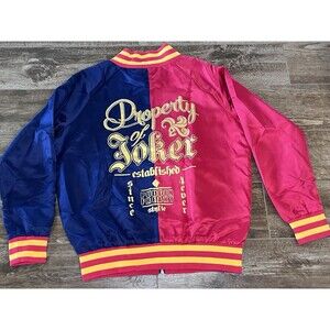 Harley Quinn Suicide Squad Women’s Large Varsity Jacket Property Of Joker